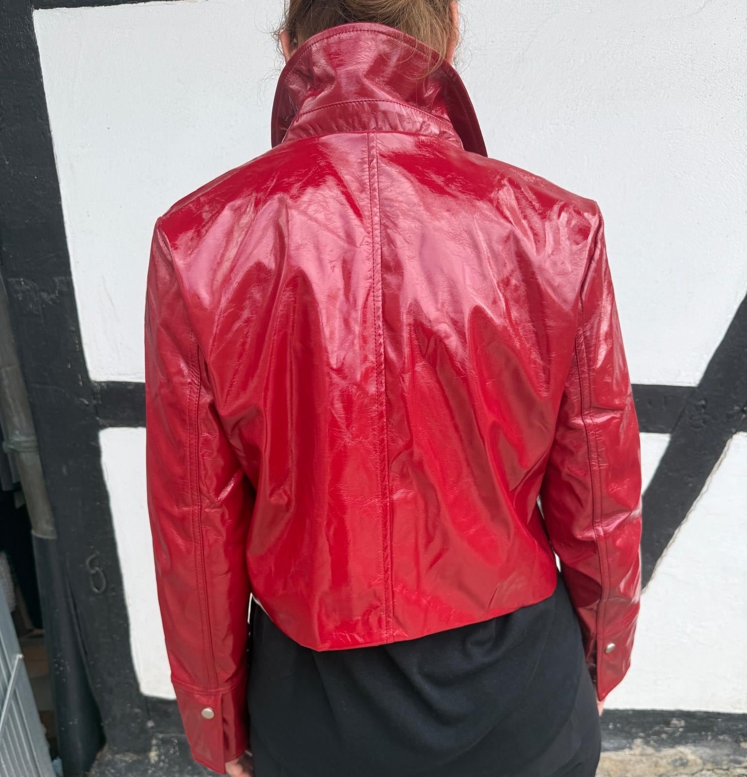 Kunstlederjacke rot