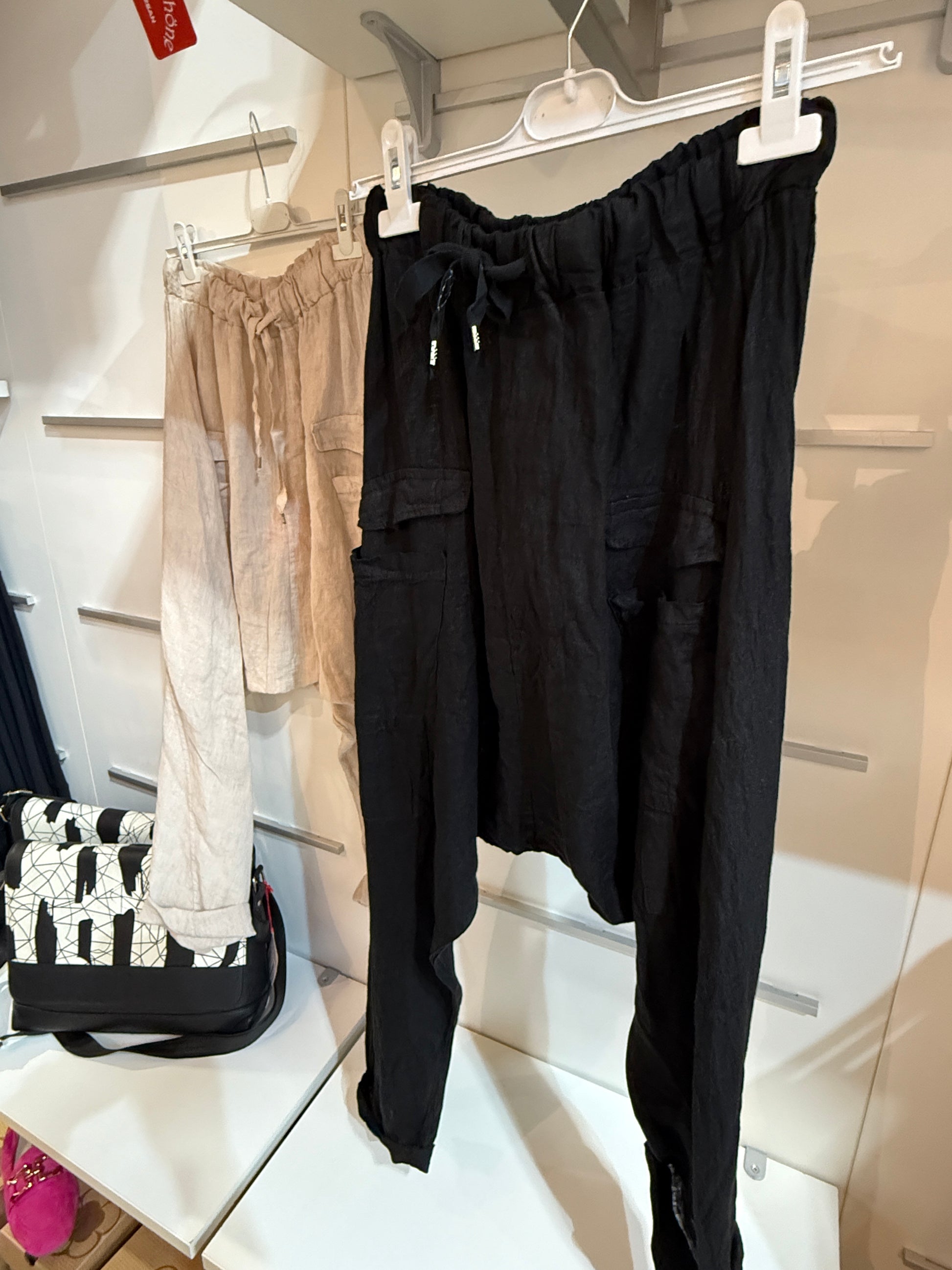 Leinenhose schwarz
