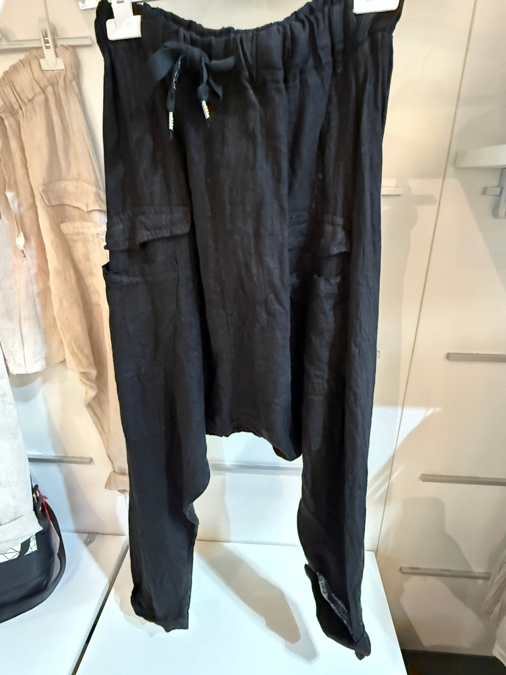 Leinenhose schwarz