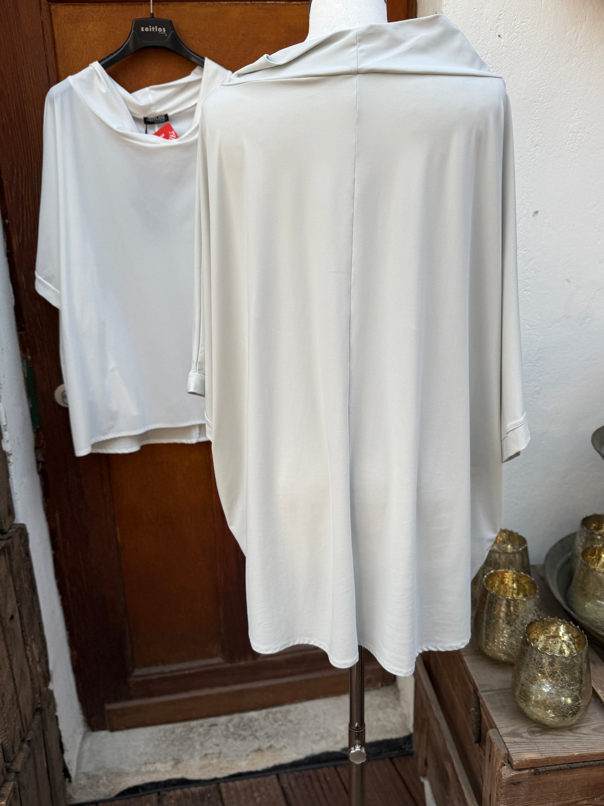 Zeitlos Tunika / Oberteil 25072 Farbe hellgrau