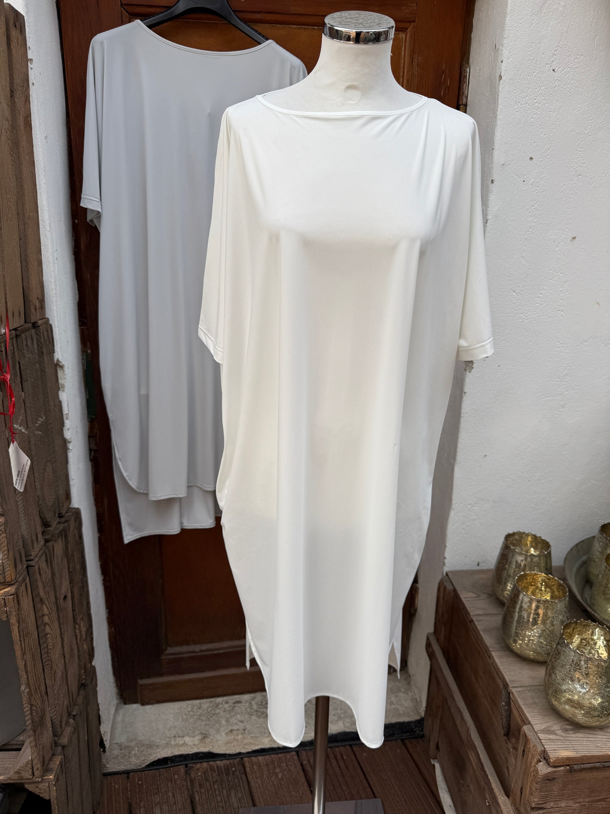 Sommerkleid ( Longtunika)  Art.Nr25075   hellgrau