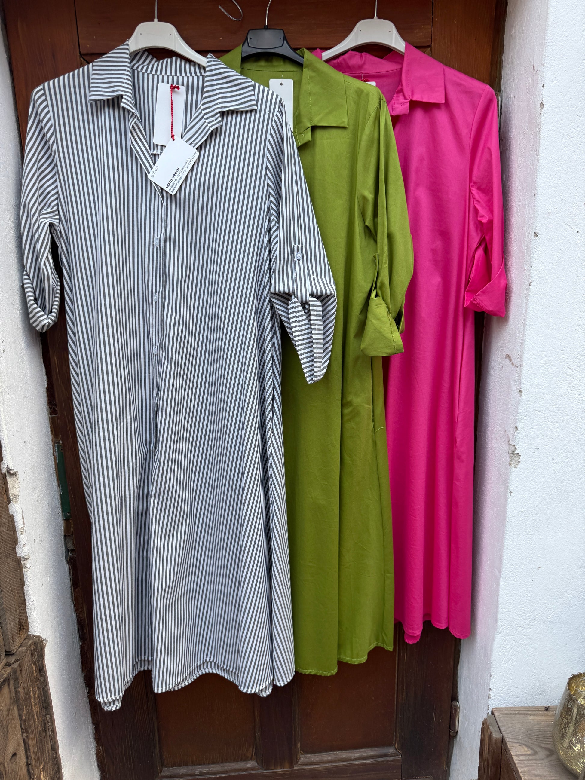 Tolles  pinkes Kleid in A-Linie mit Taschen