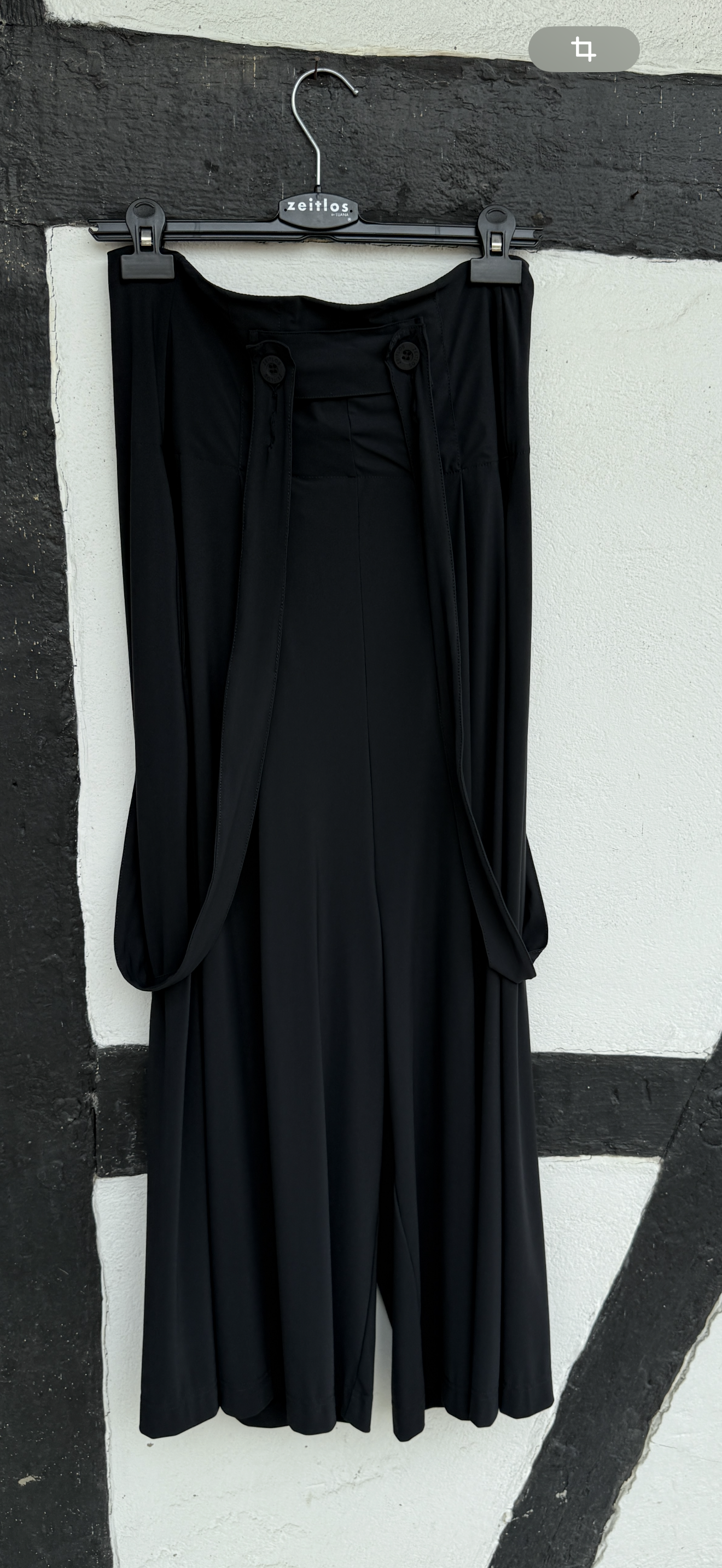 Zeitlos Hose, weites Bein 24039 Farbe schwarz