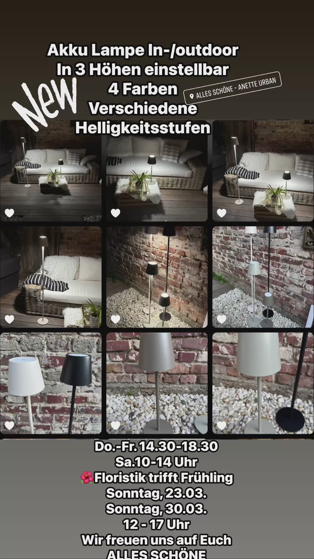 LED Lampe höhenverstellbar